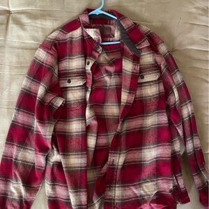 Red Orvis Flannel